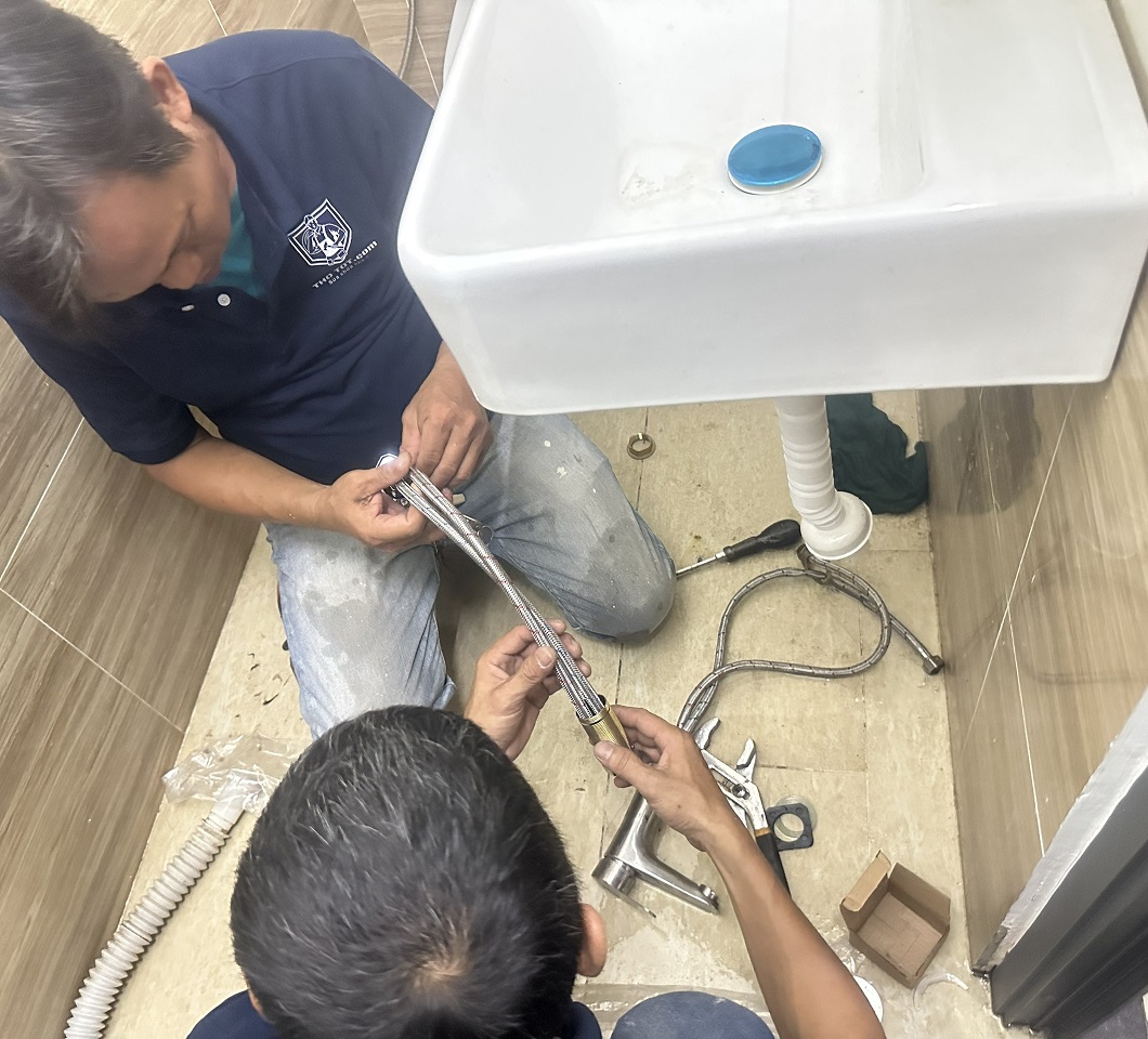 Lắp đặt Lavabo & bộ xả