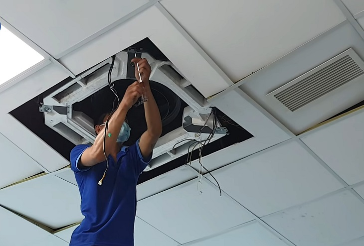 Tháo lắp máy lạnh âm trần